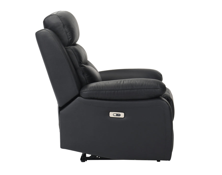 Homelegance - Hancock 3 Piece Power Double Reclining Living Room Set in Black - 9628BLK*3PW