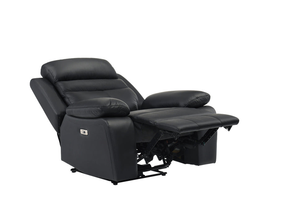 Homelegance - Hancock Power Reclining Chair in Black - 9628BLK-1PW