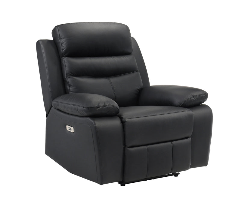 Homelegance - Hancock 3 Piece Power Double Reclining Living Room Set in Black - 9628BLK*3PW