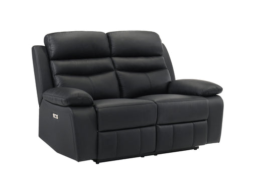 Homelegance - Hancock Power Double Reclining Loveseat in Black - 9628BLK-2PW - GreatFurnitureDeal
