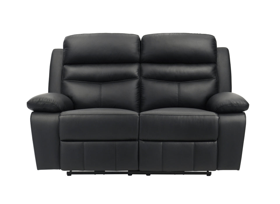 Homelegance - Hancock Power Double Reclining Loveseat in Black - 9628BLK-2PW