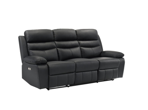 Homelegance - Hancock Power Double Reclining Sofa in Black - 9628BLK-3PW - GreatFurnitureDeal