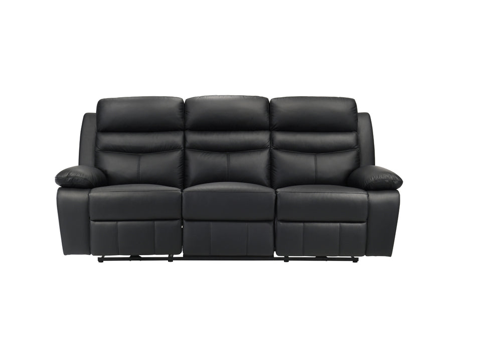 Homelegance - Hancock Power Double Reclining Sofa in Black - 9628BLK-3PW