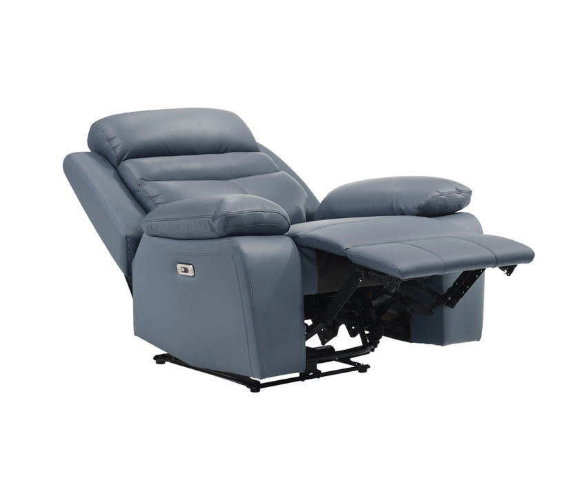 Homelegance - Hancock 3 Piece Power Double Reclining Living Room Set in Blue - 9628BUE*3PW