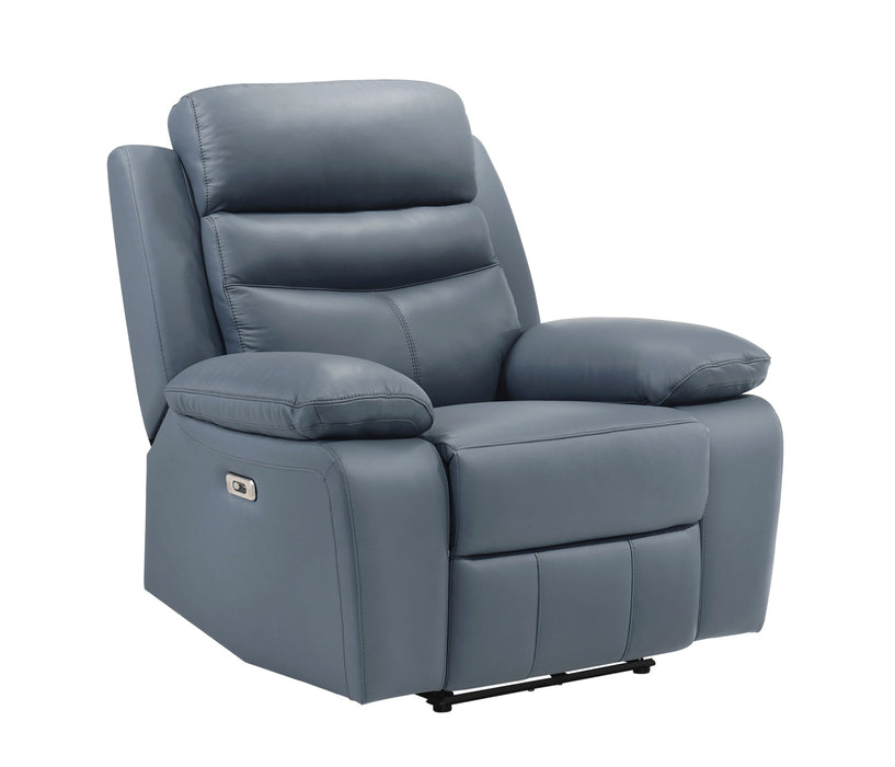 Homelegance - Hancock 3 Piece Power Double Reclining Living Room Set in Blue - 9628BUE*3PW