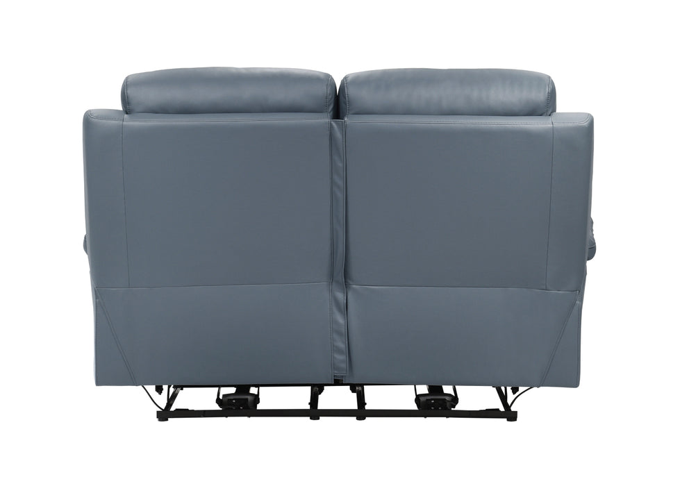 Homelegance - Hancock 2 Piece Power Double Reclining Sofa Set in Blue - 9628BUE*2PW