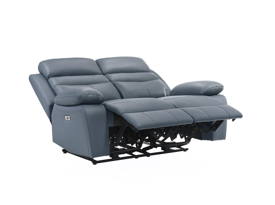 Homelegance - Hancock 2 Piece Power Double Reclining Sofa Set in Blue - 9628BUE*2PW