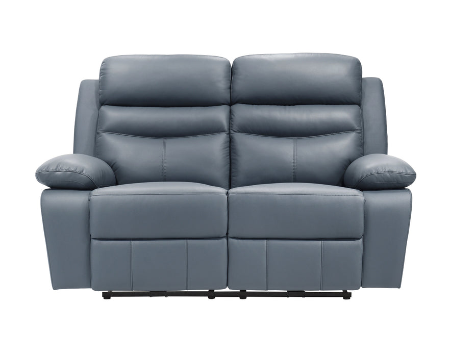 Homelegance - Hancock 2 Piece Power Double Reclining Sofa Set in Blue - 9628BUE*2PW