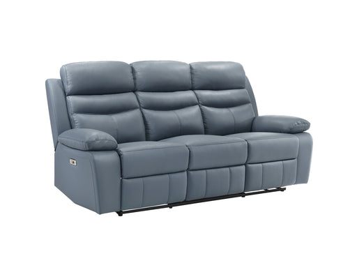 Homelegance - Hancock Power Double Reclining Sofa in Blue - 9628BUE-3PW - GreatFurnitureDeal