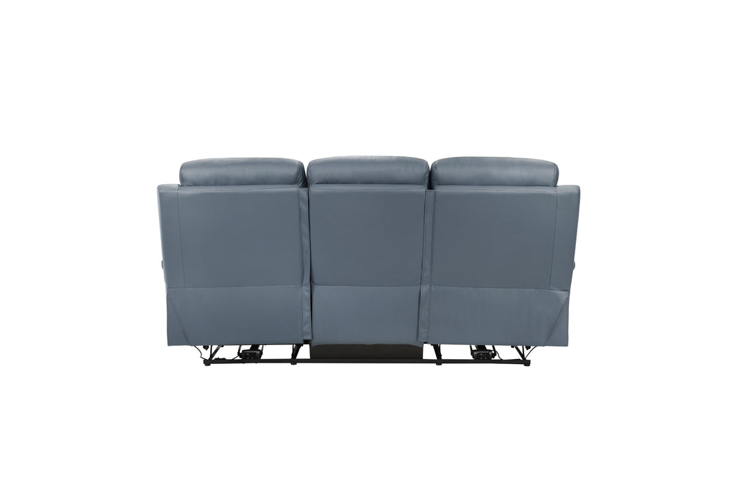 Homelegance - Hancock 2 Piece Power Double Reclining Sofa Set in Blue - 9628BUE*2PW