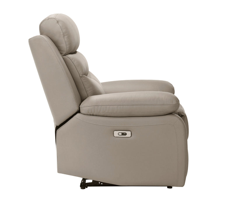 Homelegance - Hancock 3 Piece Power Double Reclining Living Room Set in Latte - 9628LTE*3PW