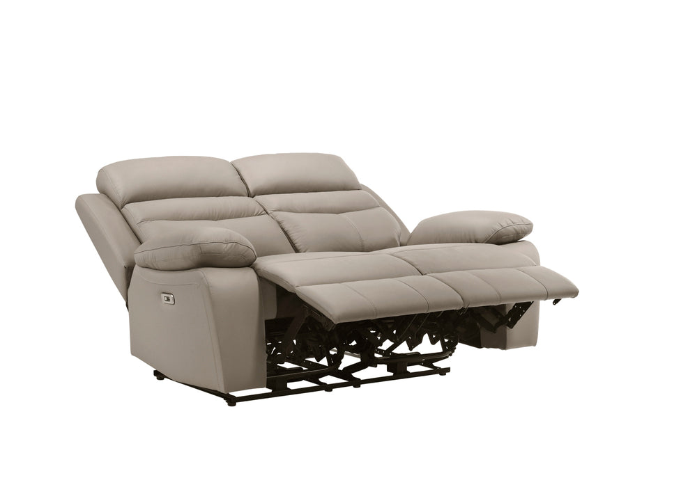 Homelegance - Hancock Power Double Reclining Loveseat in Latte - 9628LTE-2PW