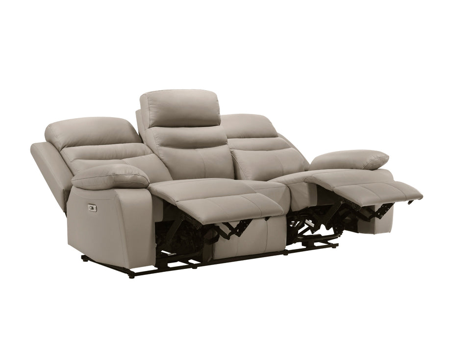 Homelegance - Hancock 3 Piece Power Double Reclining Living Room Set in Latte - 9628LTE*3PW