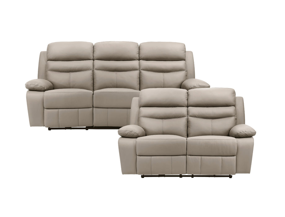 Homelegance - Hancock 3 Piece Power Double Reclining Living Room Set in Latte - 9628LTE*3PW