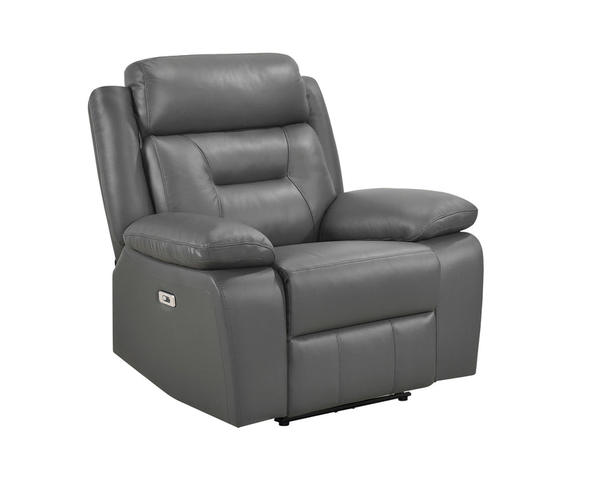 Homelegance - Laconia Power Reclining Chair in Dark gray - 9629DGY-1PW