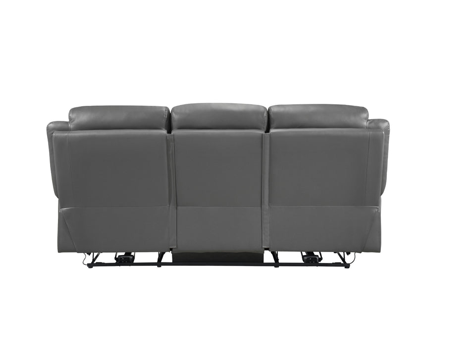Homelegance - Laconia Power Double Reclining Sofa in Dark gray - 9629DGY-3PW