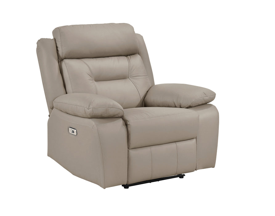 Homelegance - Laconia 3 Piece Power Double Reclining Living Room Set in Latte - 9629LTE*3PW