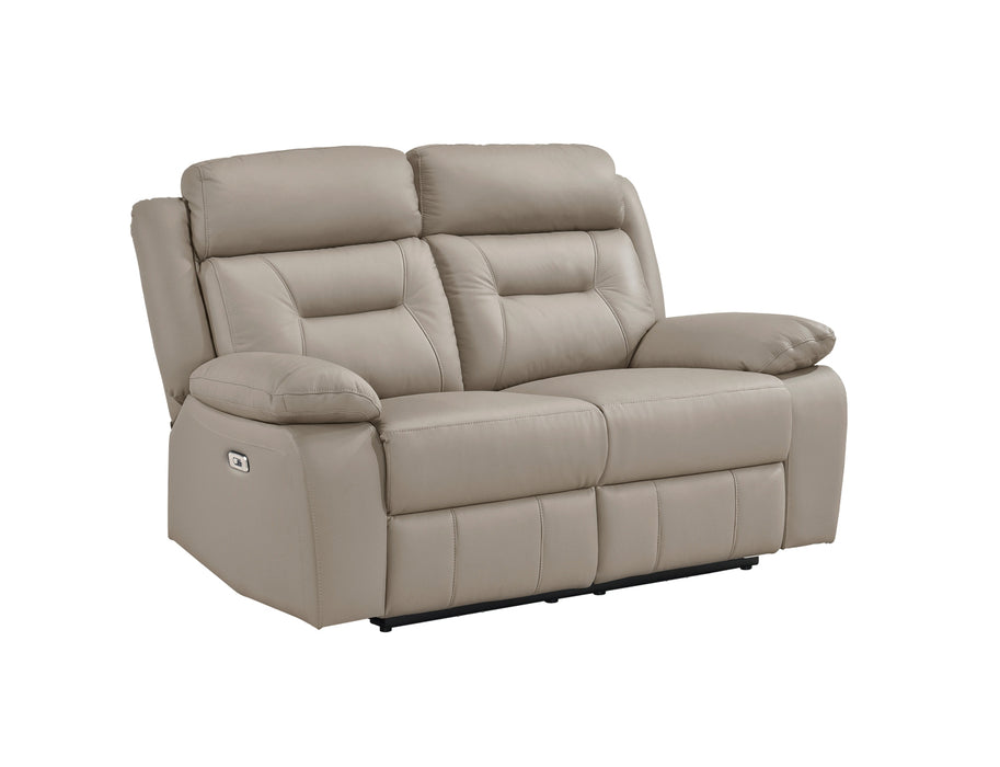 Homelegance - Laconia 3 Piece Power Double Reclining Living Room Set in Latte - 9629LTE*3PW