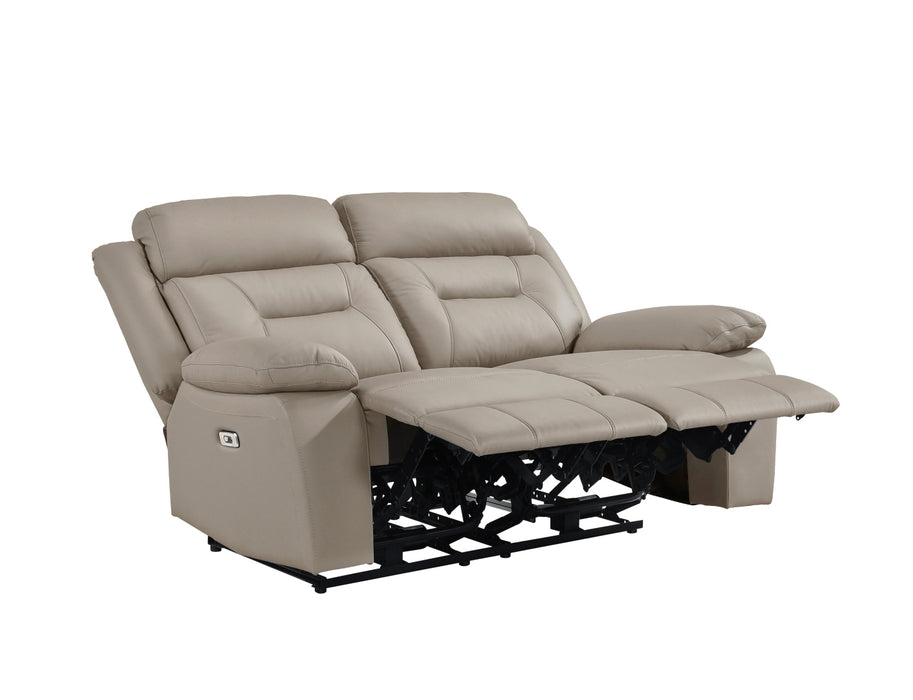 Homelegance - Laconia 3 Piece Power Double Reclining Living Room Set in Latte - 9629LTE*3PW
