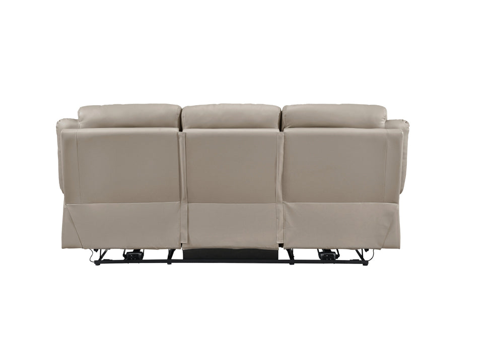 Homelegance - Laconia 3 Piece Power Double Reclining Living Room Set in Latte - 9629LTE*3PW