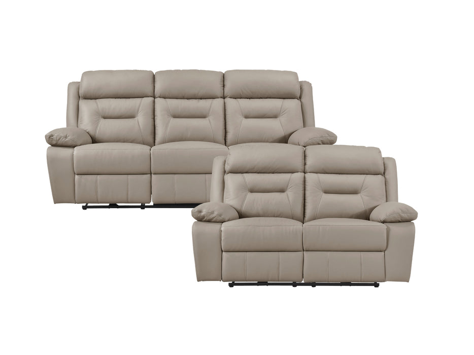 Homelegance - Laconia Power Double Reclining Sofa in Latte - 9629LTE-3PW