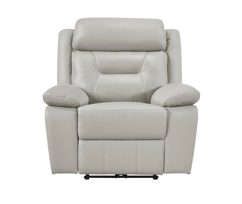 Homelegance - Laconia 3 Piece Power Double Reclining Living Room Set in Silver - 9629SVE*3PW