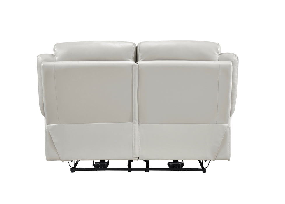 Homelegance - Laconia 3 Piece Power Double Reclining Living Room Set in Silver - 9629SVE*3PW