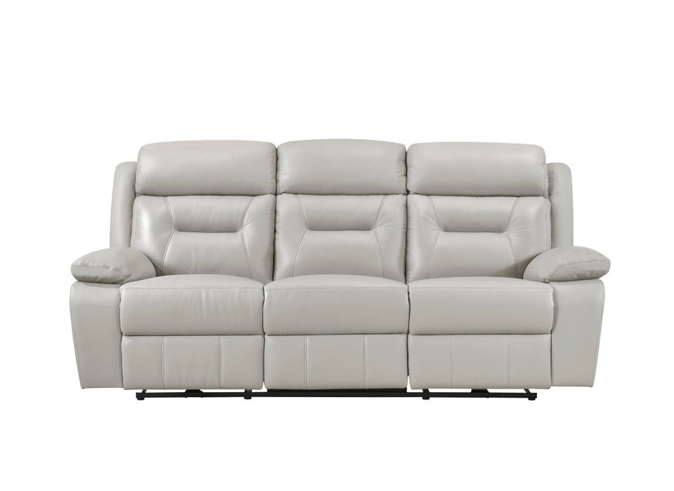 Homelegance - Laconia 2 Piece Power Double Reclining Sofa Set in Silver - 9629SVE*2PW