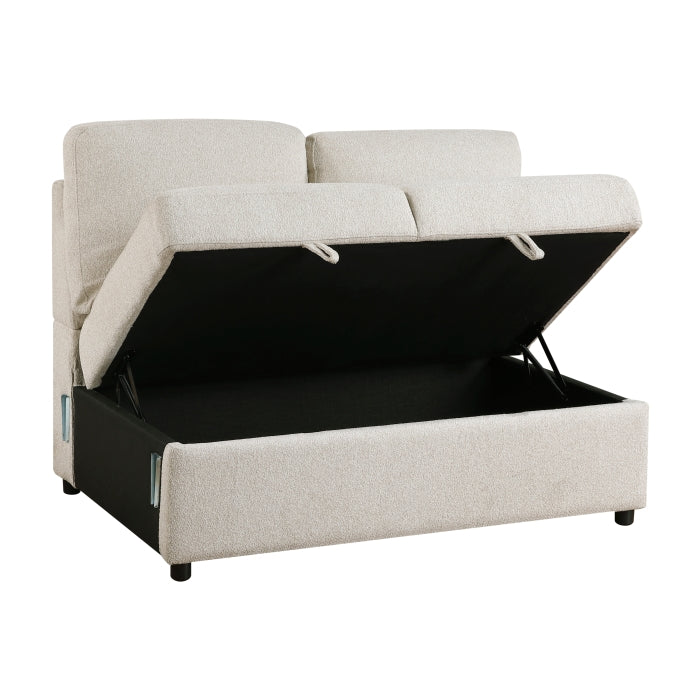 Homelegance - Pompano Sectional with Left Chaise in Beige - 9630BE*3LC2R - GreatFurnitureDeal