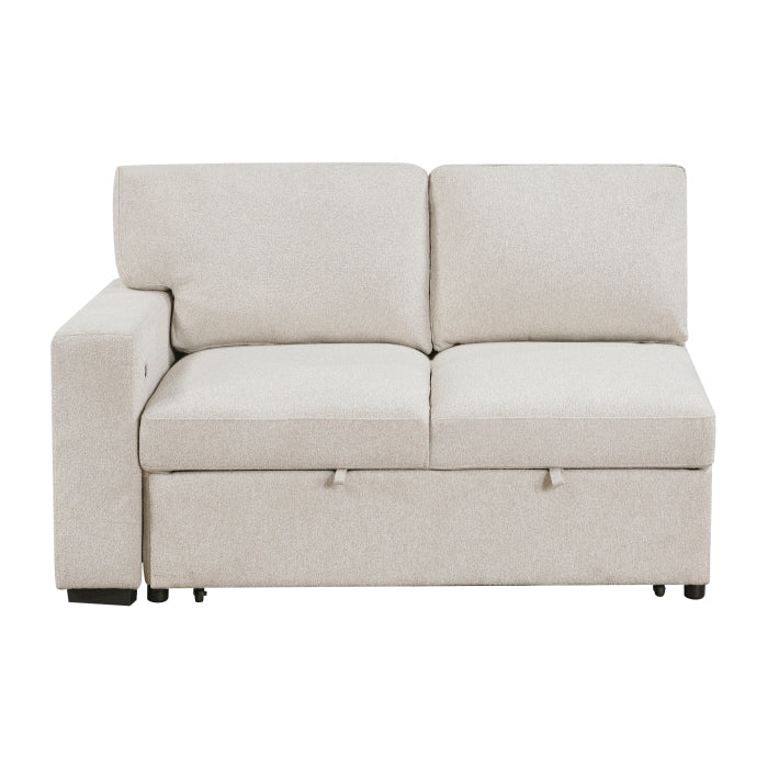 Homelegance - Pompano Sectional with Right Chaise in Beige - 9630BE*32LRC - GreatFurnitureDeal