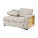 Homelegance - Pompano Sectional with Left Chaise in Beige - 9630BE*3LC2R - GreatFurnitureDeal