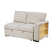 Homelegance - Pompano Sectional with Left Chaise in Beige - 9630BE*3LC2R - GreatFurnitureDeal
