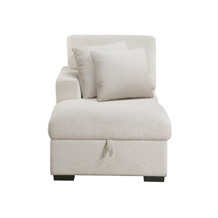 Homelegance - Pompano Sectional with Left Chaise in Beige - 9630BE*4LC2R - GreatFurnitureDeal