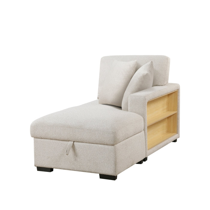 Homelegance - Pompano Sectional with Right Chaise in Beige - 9630BE*32LRC - GreatFurnitureDeal