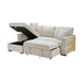 Homelegance - Raife Sectional with Left Chaise in Beige - 9630BE*2LC2R - GreatFurnitureDeal