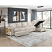 Homelegance - Pompano Sectional with Right Chaise in Beige - 9630BE*32LRC - GreatFurnitureDeal