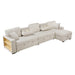 Homelegance - Pompano Sectional with Right Chaise in Beige - 9630BE*32LRC - GreatFurnitureDeal