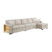 Homelegance - Pompano Sectional with Right Chaise in Beige - 9630BE*32LRC - GreatFurnitureDeal