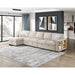 Homelegance - Pompano Sectional with Left Chaise in Beige - 9630BE*3LC2R - GreatFurnitureDeal