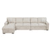 Homelegance - Pompano Sectional with Left Chaise in Beige - 9630BE*3LC2R - GreatFurnitureDeal