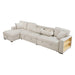 Homelegance - Pompano Sectional with Left Chaise in Beige - 9630BE*3LC2R - GreatFurnitureDeal