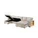 Homelegance - Pompano Sectional with Left Chaise in Beige - 9630BE*3LC2R - GreatFurnitureDeal