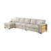 Homelegance - Pompano Sectional with Left Chaise in Beige - 9630BE*3LC2R - GreatFurnitureDeal