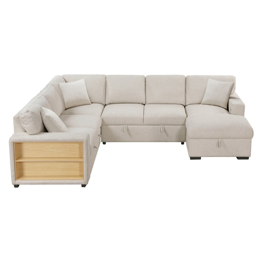 Homelegance - Pompano 2 Piece Sectional with Right Chaise in Beige - 9630BE*42LRC - GreatFurnitureDeal