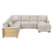 Homelegance - Pompano 2 Piece Sectional with Right Chaise in Beige - 9630BE*42LRC - GreatFurnitureDeal