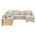 Homelegance - Pompano 2 Piece Sectional with Right Chaise in Beige - 9630BE*42LRC - GreatFurnitureDeal