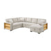 Homelegance - Pompano 2 Piece Sectional with Right Chaise in Beige - 9630BE*42LRC - GreatFurnitureDeal