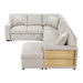 Homelegance - Pompano 2 Piece Sectional with Right Chaise in Beige - 9630BE*42LRC - GreatFurnitureDeal