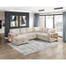 Homelegance - Pompano Sectional with Left Chaise in Beige - 9630BE*4LC2R - GreatFurnitureDeal