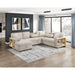 Homelegance - Pompano Sectional with Left Chaise in Beige - 9630BE*4LC2R - GreatFurnitureDeal